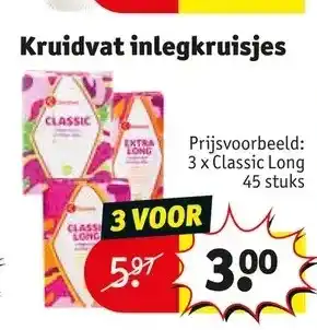 Kruidvat Kruidvat inlegkruisjes aanbieding
