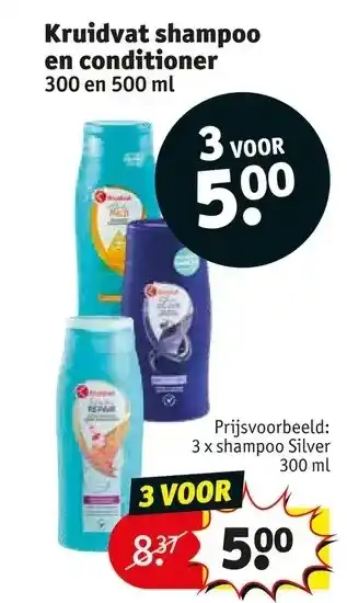 Kruidvat Kruidvat shampoo en conditioner aanbieding
