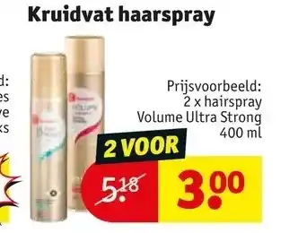 Kruidvat Kruidvat haarspray aanbieding