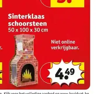 Kruidvat Sinterklaas schoorsteen aanbieding