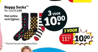 Kruidvat Happy socks aanbieding