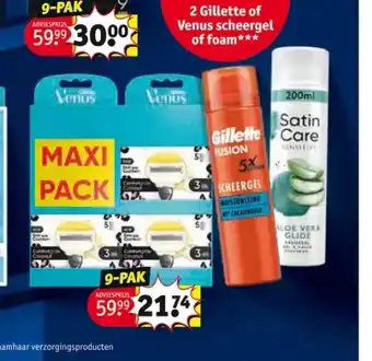 Kruidvat Gillette en venus voordeelpakken 9-pak aanbieding