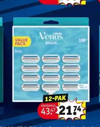 Kruidvat Gillette en venus voordeelpakken 12-pak aanbieding