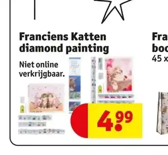 Kruidvat Franciens katten diamond painting aanbieding