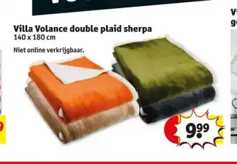 Kruidvat Villa volance double plaid sherpa aanbieding
