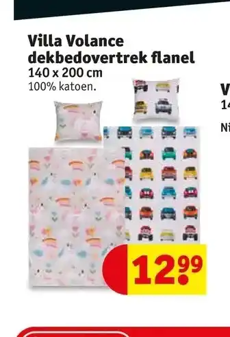 Villa volance dekbedovertrek flanel