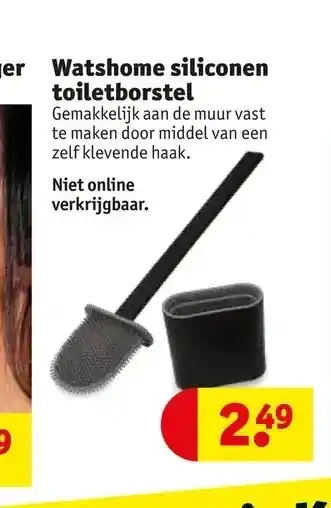 Kruidvat Watshome siliconen toiletborstel aanbieding