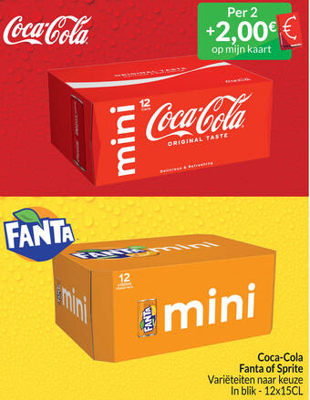 Intermarché Coca-Cola Fanta of Sprite 12 x 15 cl aanbieding