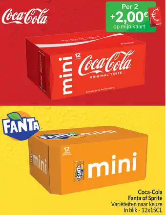 Intermarché Coca-Cola Fanta of Sprite 12 x 15 cl aanbieding