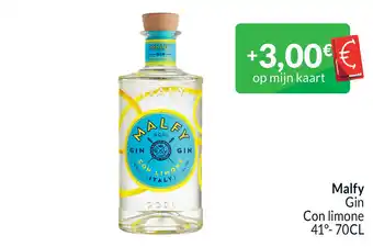 Intermarché Malfy Gin Con limone 41° 70cl aanbieding