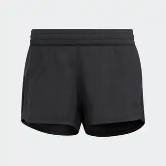 Adidas Adidas pacer training 3-stripes heather woven shorts aanbieding