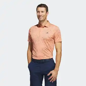 Adidas jacquard golf polo shirt