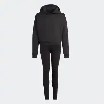 Adidas Adidas hooded fleece track suit aanbieding