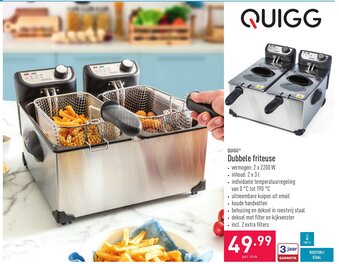 Quigg Dubbele friteuse