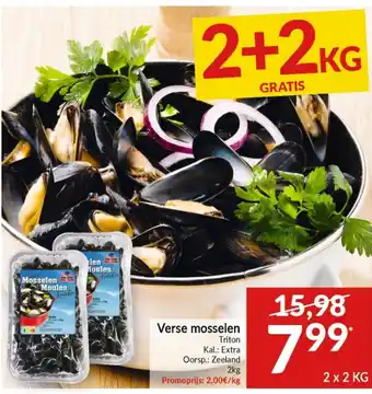 Intermarché Triton Verse mosselen aanbieding
