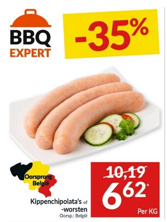 Intermarché Kippenchipolata's of -worsten aanbieding