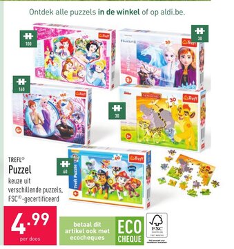ALDI Trefl Puzzel aanbieding