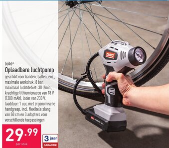 ALDI Duro Oplaadbare luchtpomp aanbieding
