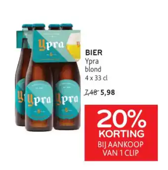 Alvo BIER Ypra blond 4 x 33 cl aanbieding