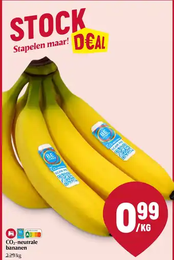 Delhaize bananen aanbieding