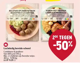 Delhaize Luchtledig bereide schotel aanbieding