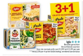 Intermarché Iglo Bereide gerechten aanbieding