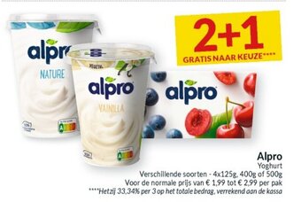 Intermarché Alpro Yoghurt aanbieding
