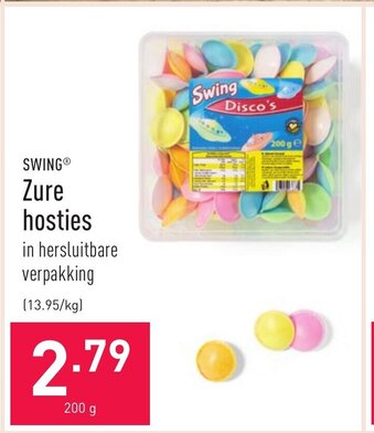 ALDI Swing Zure hosties aanbieding