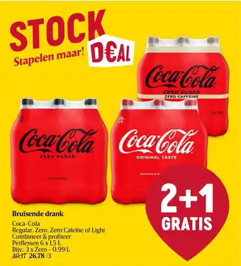 Delhaize Bruisende drank Coca-Cola 6 x 1,5 DEAL aanbieding