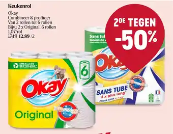 Delhaize Keukenrol Okay aanbieding