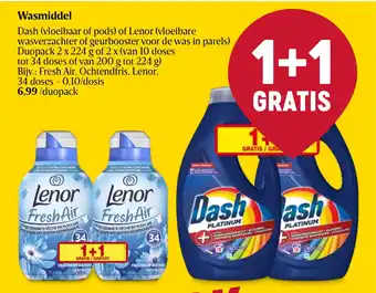 Delhaize Wasmiddel Dash aanbieding