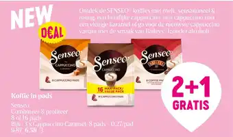 Delhaize Koffie in pads Senseo 8 of 16 pads aanbieding