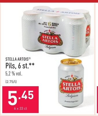 Stella Artois Pils, 6 st.