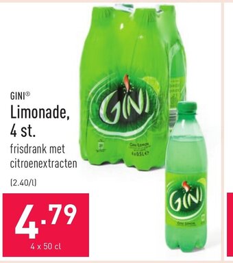ALDI Gini Limonade, 4 st. aanbieding