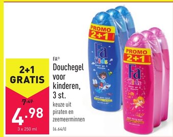 ALDI Fa Douchegel voor kinderen, 3 st. aanbieding