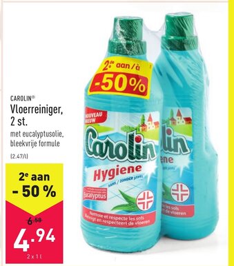 ALDI Carolin Vloerreiniger, 2 st. aanbieding