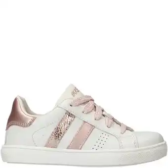 Ikke ik-ke veterschoen meisjes wit/roze