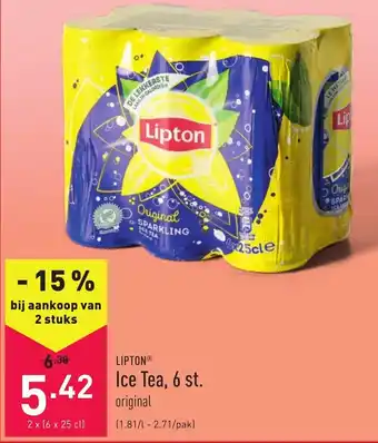 ALDI Lipton Ice Tea, 6 st. aanbieding