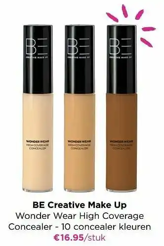 ICI PARIS XL Be creative make up wonder wear high coverage concealer aanbieding
