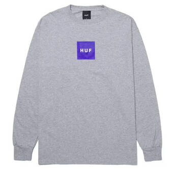 Herqua Sports Huf essential box logo casual t-shirt heren aanbieding