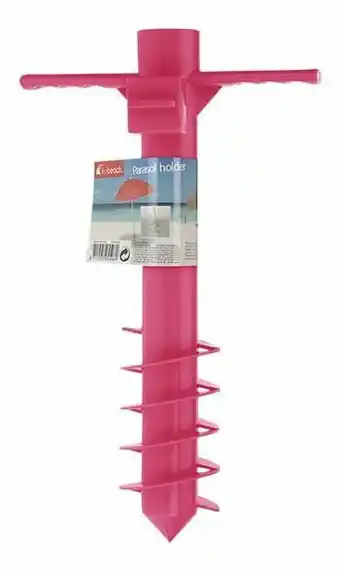 Kunststof grondanker voor parasol roze