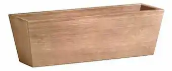 Ecopots Rechthoekige bloembak Brugge terracotta L 65 cm