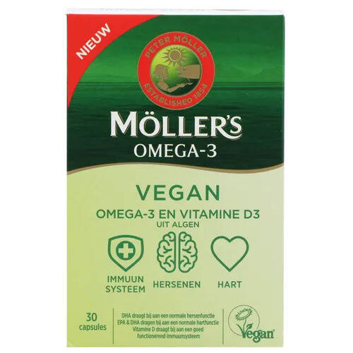 Mollers möller's omega3 vegan 30 capsules promotie bij Holland & Barrett