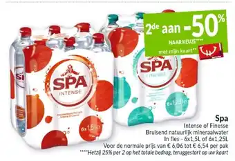 Intermarché Spa Intense of Finesse aanbieding