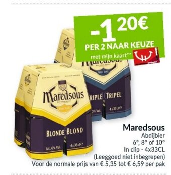 Intermarché Maredsous Abdijbier aanbieding