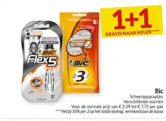 Intermarché Bic Scheerapparaatjes aanbieding