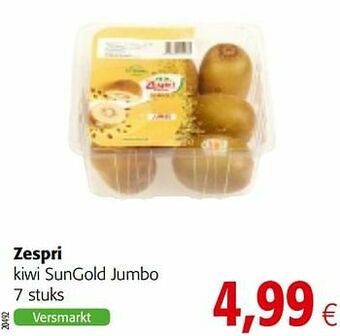 Colruyt Zespri kiwi sungold jumbo aanbieding