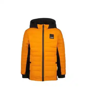 Vingino gewatteerde winterjas tertos oranje/zwart jongens polyamide capuchon