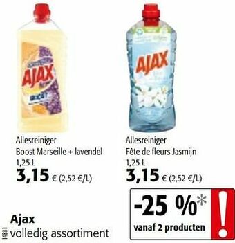 Colruyt Ajax volledig assortiment aanbieding
