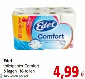 Colruyt Edet toiletpapier comfort aanbieding